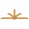 Ekena Millwork Redmond Rough Sawn Timber Gable Bracket, Western Red Cedar, 108"W x 36"H x 4"D x 6"F, 8/12 Pitch GBW108X36X0406RED00RWR - alternate 1